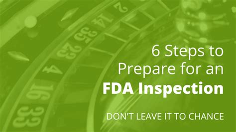 michigan fda inspections preparation|How to Prepare for an FDA Inspection: 6 Quick Tips .